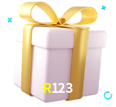 Receba seus bônus de boas-vindas no R123